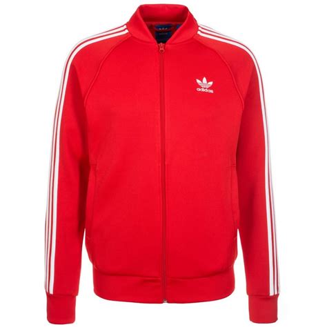 adidas jacke weiss rot herren|rote Jacken für Herren .